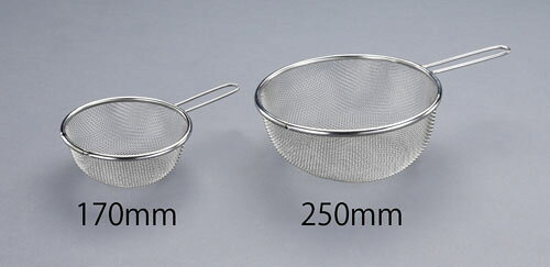 ★ポイント10倍★お買い物マラソン(8月後半/要エントリー) φ250/0.42mm/12メッシュ ろ過網(柄付・ステンレス製)
