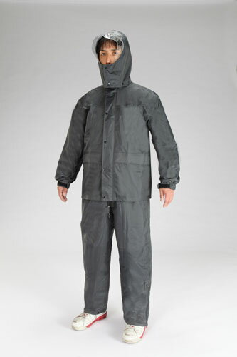 【★ポイント5倍★】4/24~4/27開催！お買い物マラソン(要エントリー) [3L] レインウェアー(ダークグレー)