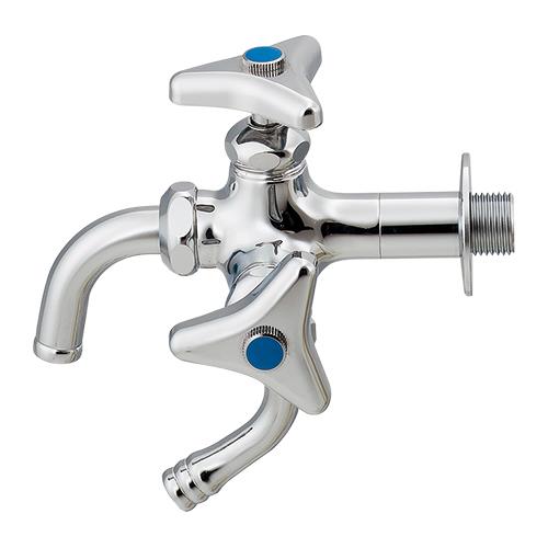 【ポイント10倍】12/1はワンダフルデー！PJ1/2" 双口胴長水栓