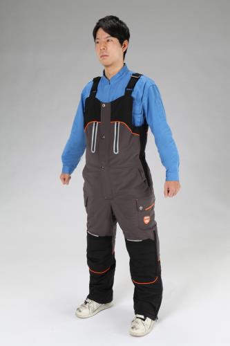 【ポイント10倍】楽天スーパーSAIL(12/4~12/11) ※要エントリー [L] 防寒オーバーオール(黒/灰)