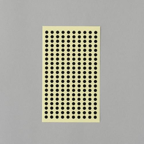 【ポイント10倍】楽天スーパーSAIL(12/4~12/11) ※要エントリー φ 5mm/1800片 カラーラベルシール(黒/9枚)