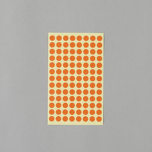 【ポイント10倍】楽天スーパーSAIL(12/4~12/11) ※要エントリー φ 9mm/1456片 カラーラベルシール(橙/14枚