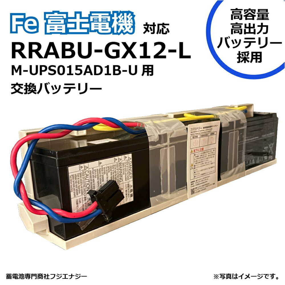 【ポイント10倍】11/20~11/27 ブラックフライデーxポイントアップ(要エントリー) FUJI ENERGY RRABU-GX12-L RRABU-GX12互換 Fe 富士電機 M-UPS015AD1B-U 用 無停電電源装置UPS用バッテリーキット 交換用バッテリー
