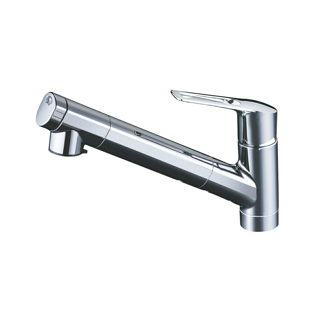 ★ポイント10倍★お買い物マラソン(8月後半/要エントリー) KVK 浄水器内蔵用シングルシャワー付混合栓(eレバー) KM6001EC2 4952490301982