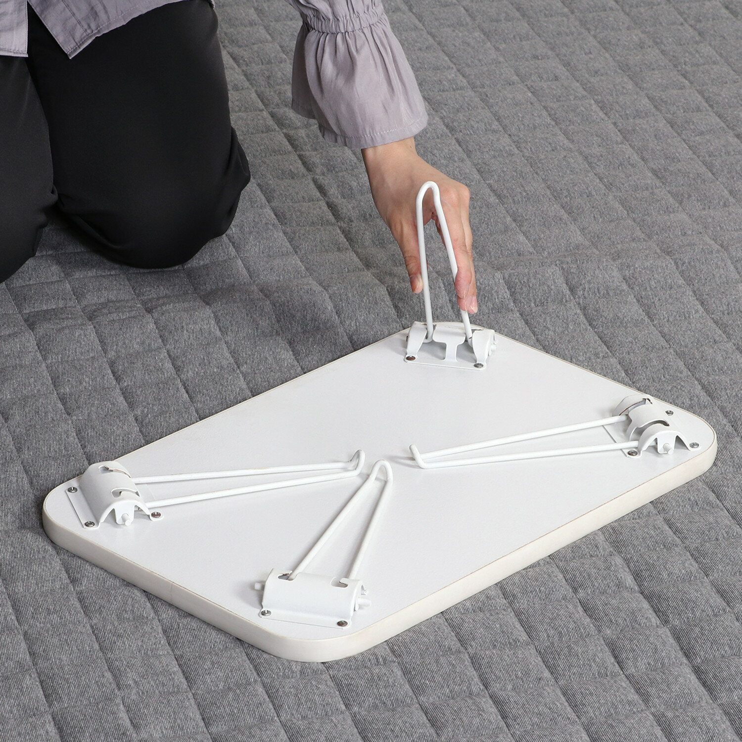 【★ポイント5倍★】8/4~8/11開催!お買い物マラソン(要エントリー) 不二貿易 カラーミニテーブル WH/WH CCB4530-WH/WH インテリア エクステリア 内装 おしゃれ 新生活 一人暮らし 同棲 収納 収納ボックス [3]