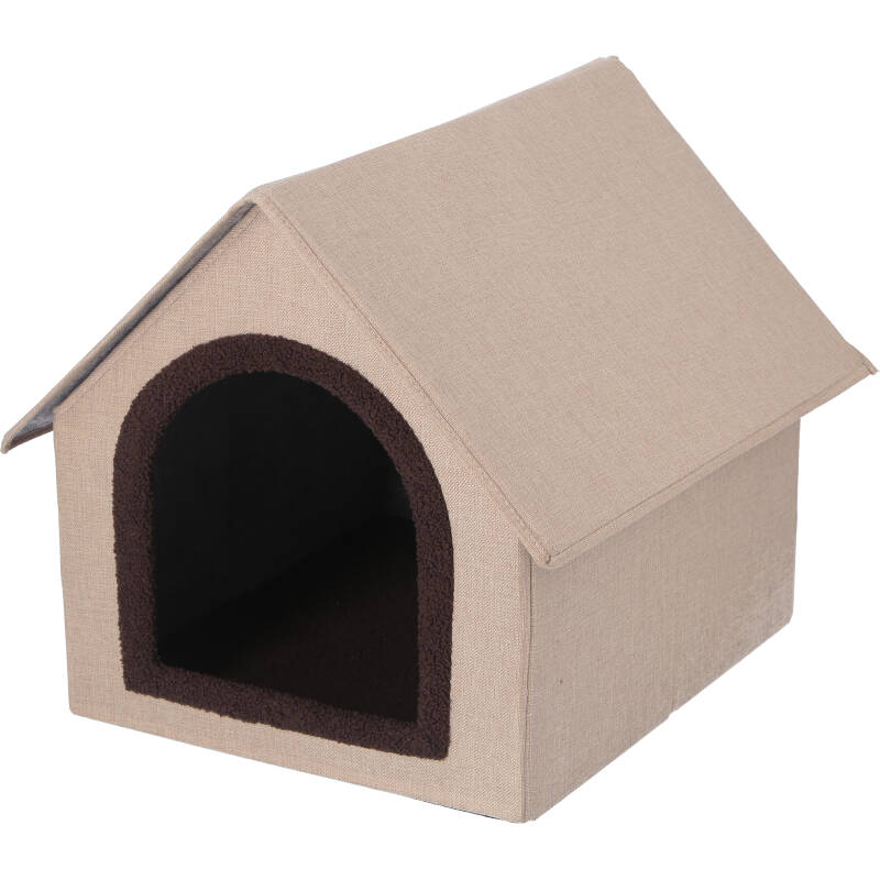 【★ポイント5倍★】11/14~11/16開催！楽天イーグルス感謝祭 × ポイントアップ(要エントリー)不二貿易 ペットハウス 三角屋根 Lサイズ BE インテリア エクステリア 内装 おしゃれ 新生活 一人暮らし 同棲 収納 収納ボックス