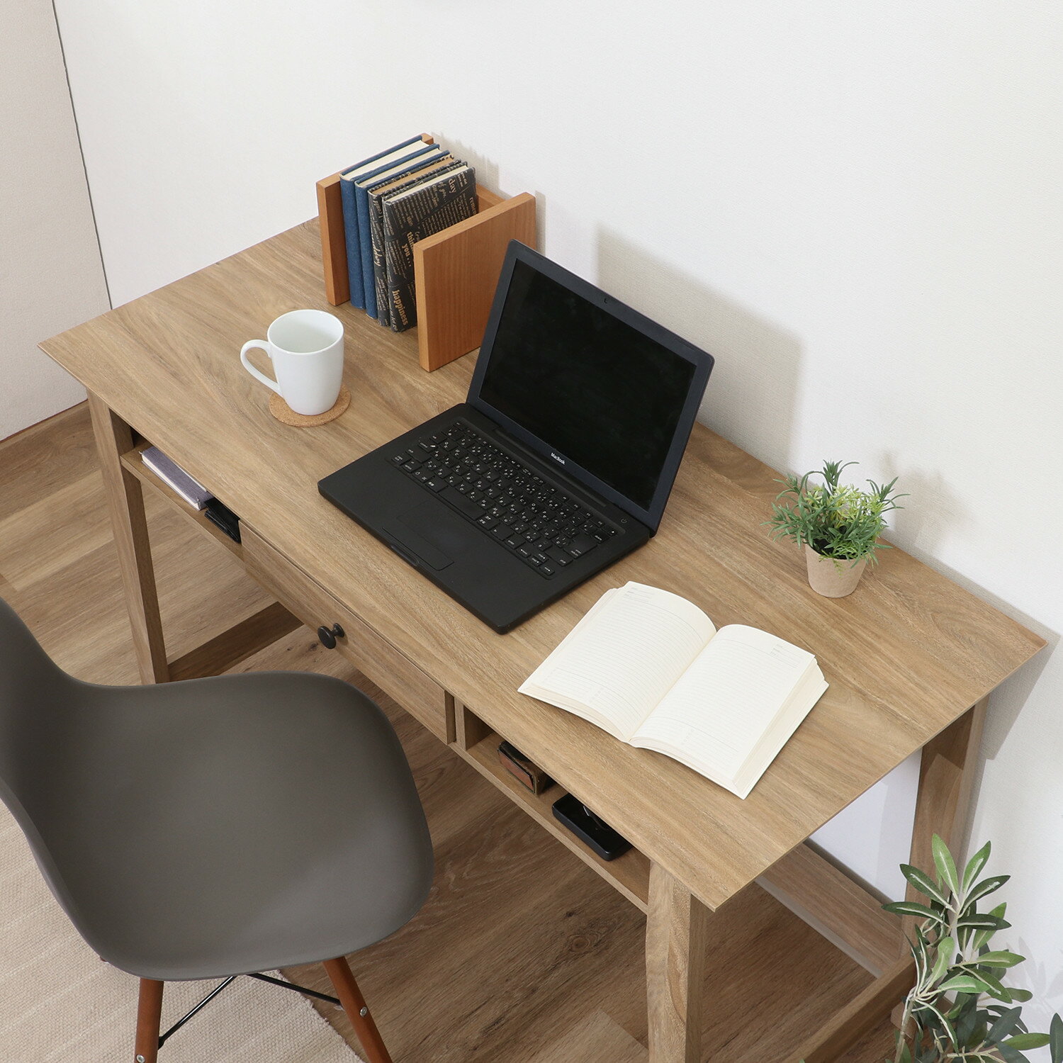 【★ポイント5倍★】11/14~11/16開催!楽天イーグルス感謝祭 × ポイントアップ(要エントリー)不二貿易 シエロ(cielo) デスク(引出付き) インテリア エクステリア 内装 おしゃれ 新生活 一人暮らし 同棲 収納 収納ボックス [3]