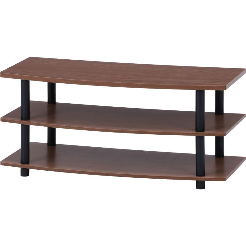 【★ポイント5倍★】8/4~8/11開催！お買い物マラソン(要エントリー) 不二貿易 TVラック 90 BR インテリア エクステリア 内装 おしゃれ 新生活 一人暮らし 同棲 収納 収納ボックス