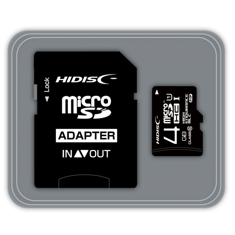 【★ポイント5倍★】楽天スーパーSAIL(6/4~6/11)※要エントリー HIDISC KIOXIA製MLCチップ採用 高耐久 microSDHCカード 4GB メモリーカード 記憶媒体 記憶 大容量 小型