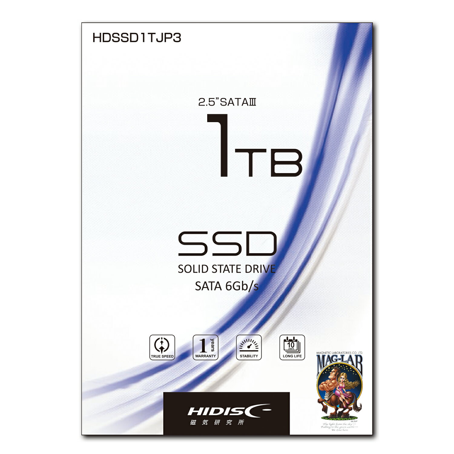 型番HDSSD1TJP3 商品説明内蔵型 SATA接続 2.5inchSSD 2.5インチ SATA 内蔵用SSD 6Gbps　1TB 読込：550mb/s 　書込：480MB/s