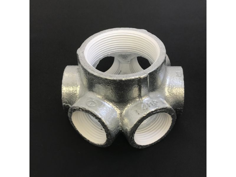 【★ポイント5倍★】7/4~7/11開催！お買い物マラソン(要エントリー) リケン ZD 白 多口継手　六方内ねじ サイズ/容量 50AX25A