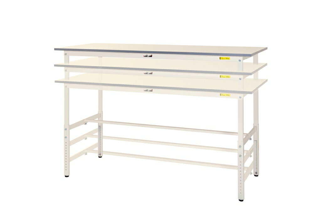 【★ポイント5倍★】4/24~4/27開催！お買い物マラソン(要エントリー) 【法人限定】【使いやすい高さに調整できます】ワークテーブル150シリーズ 高さ調整タイプH900〜1200mm SUPAH-1860-WW