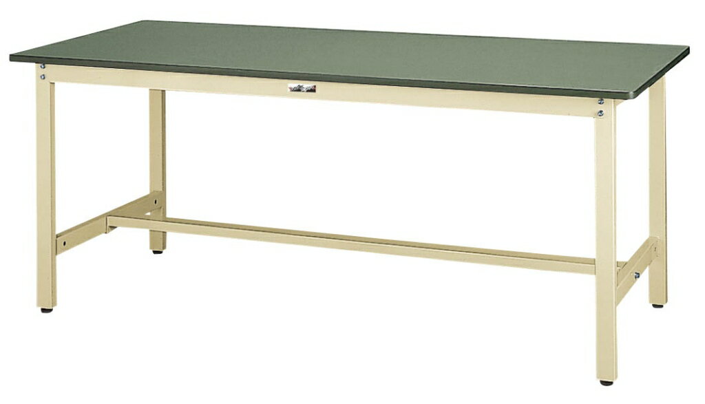 【★ポイント5倍★】7/19~7/26開催！お買い物マラソン(要エントリー) 【法人限定】【座り作業に最適です】ワークテーブル500シリーズ 固定式H740mm 塩ビシート天板 SJR-1875-GI