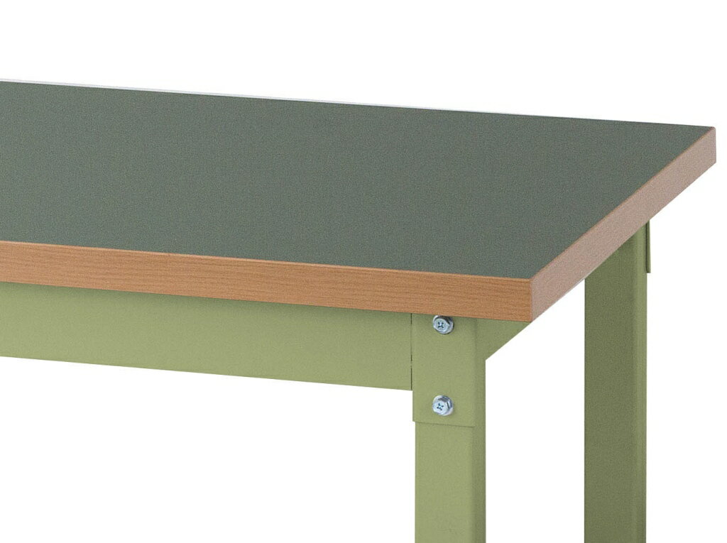 【当店限定】 11/1はポイント10倍！！【法人限定】【横揺れ強度バツグンで頑丈です!】ワークテーブルスーパータイプ H740mm 中間:全面棚板付/脚元:全面棚板付 天板:塩ビシート SSR-1875TTS2-GG