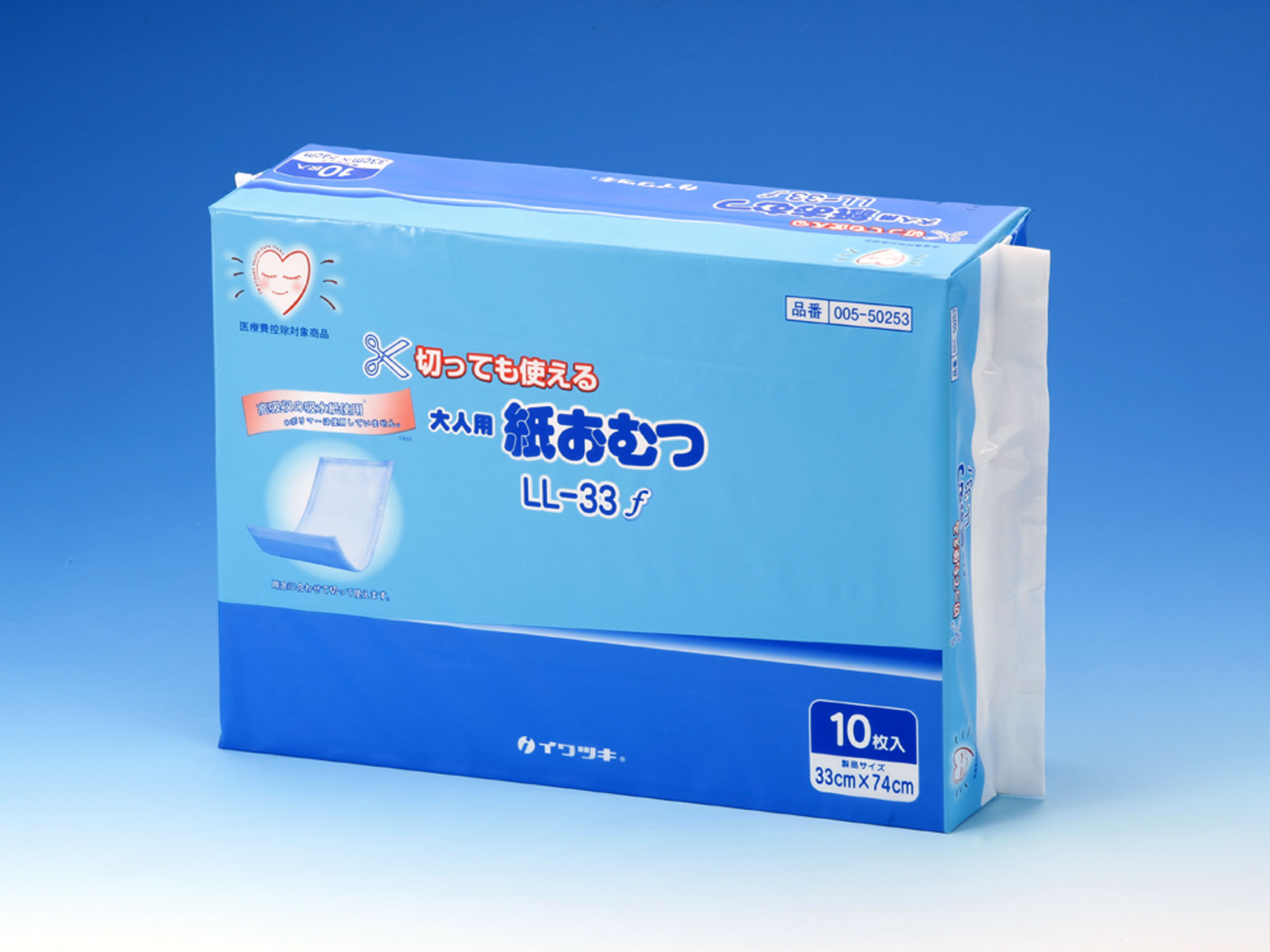 ★ポイント10倍★ 5/9~5/16 お買い物マラソン(要エントリー) イワツキ 大人用紙おむつ LL−33f 10枚×20袋 医療 介護 手袋 グローブ