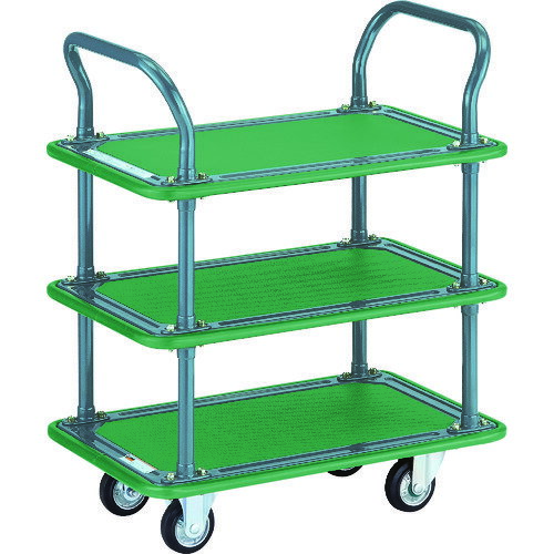 【★ポイント5倍★】10/4~10/9開催！お買い物マラソン(要エントリー) TRUSCO ハイグレード運搬車 3段式両袖 740X460mm 109EBN