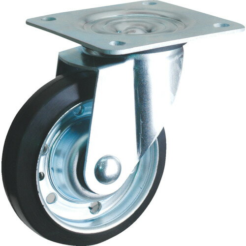 【★ポイント5倍★】10/4~10/9開催！お買い物マラソン(要エントリー) TRUSCO プレス製台車用キャスターΦ125 自在 125JC