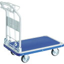 【★ポイント5倍★】7/4~7/11開催!お買い物マラソン(要エントリー) TRUSCO プレス製台車 ドンキーカート 折畳 810×510 ハンド式 ピン式2輪ストッパー付 制動ブレーキ付 201NKHBS