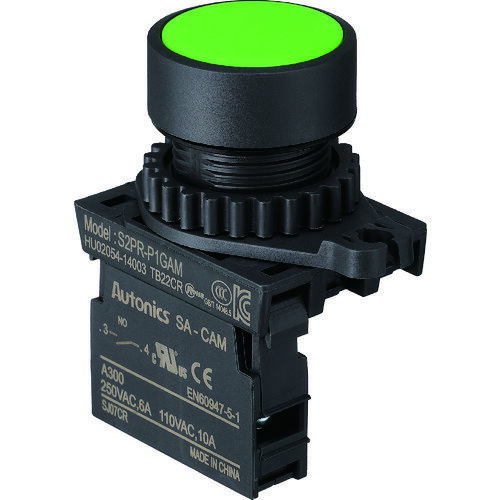 【ポイント10倍】楽天スーパーSAIL(12/4~12/11) ※要エントリー TRUSCO 押しボタンスイッチ Φ25 1a 緑 2..