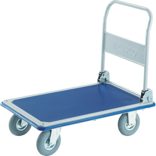 【★ポイント5倍★】10/4~10/9開催！お買い物マラソン(要エントリー) TRUSCO プレス製台車 ドンキーカート 固定式空気入タイヤ1225×775 502NAR