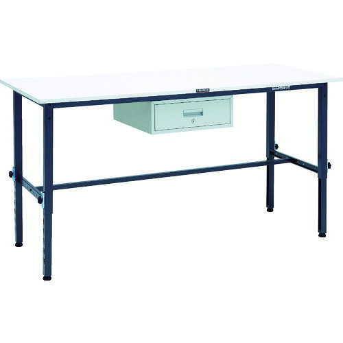 【★ポイント5倍★】10/4~10/9開催！お買い物マラソン(要エントリー) TRUSCO AEM型高さ調整作業台 1800X750 1段引出付 DG色 AEM-1800F1 DG