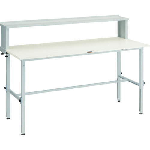 【★ポイント5倍★】5/9~5/16開催！お買い物マラソン(要エントリー) TRUSCO AEM型高さ調節作業台 1800X750 上棚付 W色 AEM-1800YURB W