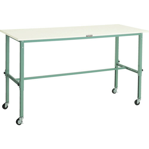 【★ポイント5倍★】4/4~4/10開催！お買い物マラソン(要エントリー) TRUSCO AEM型高さ調節作業台 1800X900 φ75キャスター付 AEM-1809C75