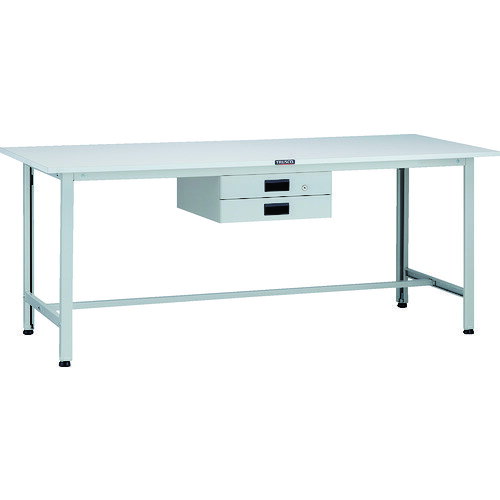 【★ポイント5倍★】8/4~8/11開催！お買い物マラソン(要エントリー) TRUSCO AO型軽量作業台 1800X600 薄型2段引出付 AO-1860UDK2