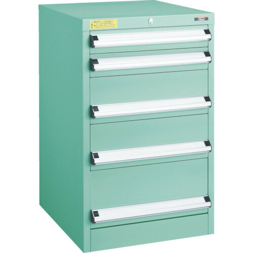 【★ポイント5倍★】10/4~10/9開催！お買い物マラソン(要エントリー) TRUSCO VE5S型キャビネット 500X550XH800 引出5段 VE5S-807