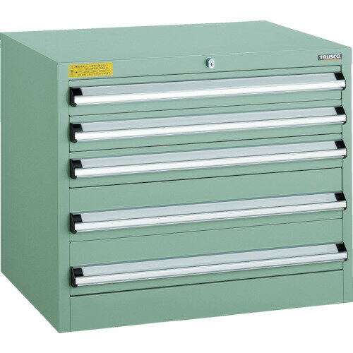 【★ポイント5倍★】4/14~4/17開催！TRUSCO VE7S型キャビネット 700X550XH600 引出5段 VE7S-605