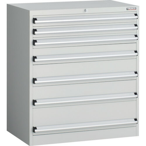 【★ポイント5倍★】10/4~10/9開催！お買い物マラソン(要エントリー) TRUSCO VE9S型キャビネット 880X550XH1000 引出7段 W色 VE9S-1002-W