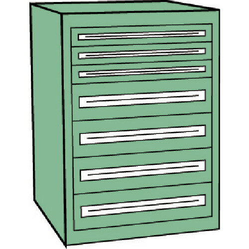 【当店限定】 11/1はポイント10倍！！TRUSCO VE9S型キャビネット 880X550XH1000 引出7段 VE9S-1008