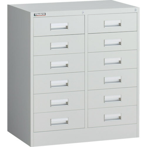 【★ポイント5倍★】10/4~10/9開催！お買い物マラソン(要エントリー) TRUSCO VR型キャビネット 767X500XH880 2列6段 W色 VR-L66-AW