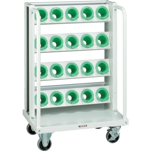 【★ポイント5倍★】10/4~10/9開催！お買い物マラソン(要エントリー) TRUSCO ツーリングワゴン BT・NT50兼用 20個収納 ロック付 W色 VTLW-45-AW