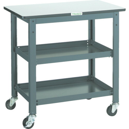 【★ポイント10倍★】楽天スーパーSAIL(12/4~12/11)　TRUSCO WHT型作業台補助テーブルワゴン 600X450XH740 WHT-4560