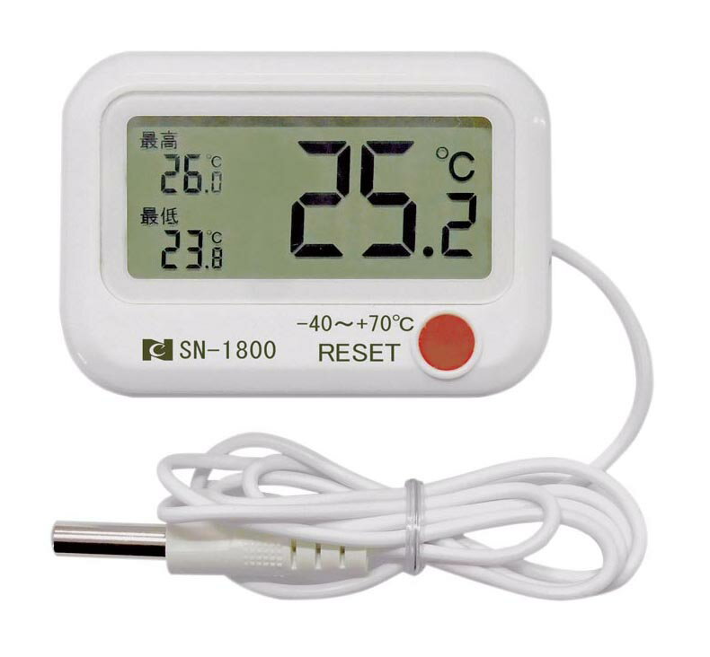 【★ポイント5倍★】3/21~3/27開催！お買い物マラソン(要エントリー)熱研 冷凍・冷蔵庫用電子温度計 SN-1800