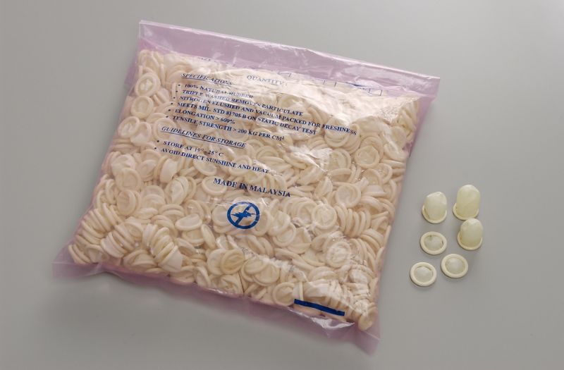 【★ポイント5倍★】4/4~4/10開催！お買い物マラソン(要エントリー) コクゴ 天然ゴム製パウダーフリー指サックL（1000本入） 1000本入 L