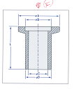 【ポイント10倍(5/1限定)】コクゴ 真空ポンプ配管部品 NW25LF70L ロングフランジSUS304 1個 NW25LF70L