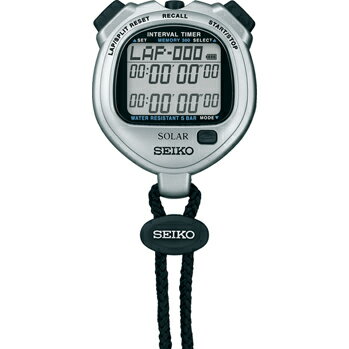 【★ポイント5倍★】楽天スーパーSAIL(9/4~9/11) ※要エントリー セイコー デジタルストップウオッチ SVAJ101 インターバルタイマー ソーラー シルバー