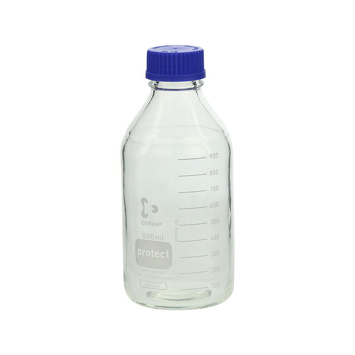 【ポイント10倍】12/1はワンダフルデー!ねじ口びん セーフティコート 青キャップ付 1L 入数:10個 017280-1000A