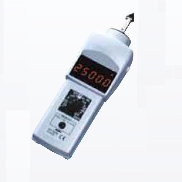 型番119-0170871 商品説明【特長】●低速の0.1〜25,000rpmまでレンジの切替なしで計測可能。●数値、単位を大きく表示するLCD（液晶）タイプ。●最大、最小値、最終計測値、他10点のデータをメモリする機能の他、rpm、cm/s、m/min、m、kmなど幅広い単位での換算表示できる機能も搭載。●電源は単三アルカリ乾電池2本。【仕様】●測定方式：接触子を回転体に当て計測●表示器：5桁表示、LCD（液晶）文字高10mm●測定範囲：回転速度rpm0.10〜25000、回転速度rev/s0.002〜416.67、回転速度rev/h6〜99999、速さcm/s0.03〜6350.0（0.05〜12700）、速さm/s0.0003〜63.500（0.005〜127.00）、速さm/min0.02〜3810.0（0.03〜7620.0）、速さm/h0.9〜99999（1.8〜99999）、速さkm/h0.001〜228.60（0.002〜457.20）、長さcm0.5〜99999（0.5〜99999）、長さm0.005〜99999（0.010〜99999）、長さkm0.0001〜99999（0.0002〜99999）、総回転数rev0.1〜99999（0.1〜99999）●測定精度：0.10〜999.99rpm/±0.06rpm、1000.0〜9999.9rpm/±0.6rpm、10000〜25000rpm/表示値の±0.006%および±1rpm●測定時間：約1秒●メモリ機能：最大・最小値、最終計測値、ほか計測値10点を5分間メモリ●オートパワーオフ機能：5分（10秒でLED消灯）●電源：単3形アルカリ乾電池2本●電池寿命（連続使用時）：約30時間●ケース材質：アルミダイキャスト●サイズ（mm）：長183×幅63×厚46●重量（g）：340（電池含む）●付属品：キャリングケース、単3形アルカリ乾電池2本、、接触子（円錐型2個/じょうご形1個）※1、延長棒（長75mm,1本）、
