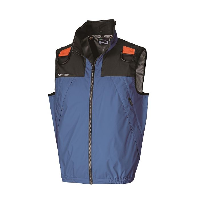 【★ポイント5倍★】7/19~7/26開催！お買い物マラソン(要エントリー) Nクールウェア フルハーネス(ベスト) ブルー 2L + 空調服(R)空調服スターターキット グレー (NC-1132/ブルー/2L+SKSP02G)