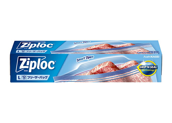 【ワンダフルデー】8/1は当店ポイント10倍！！Ziploc　フリーザーバッグ　L　12枚入のサムネイル