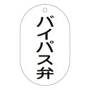 【★ポイント5倍★】6/22~6/27開催!お買い物マラソン(要エントリー) バルブ標示札 バルブ−207 バイパス弁 169207