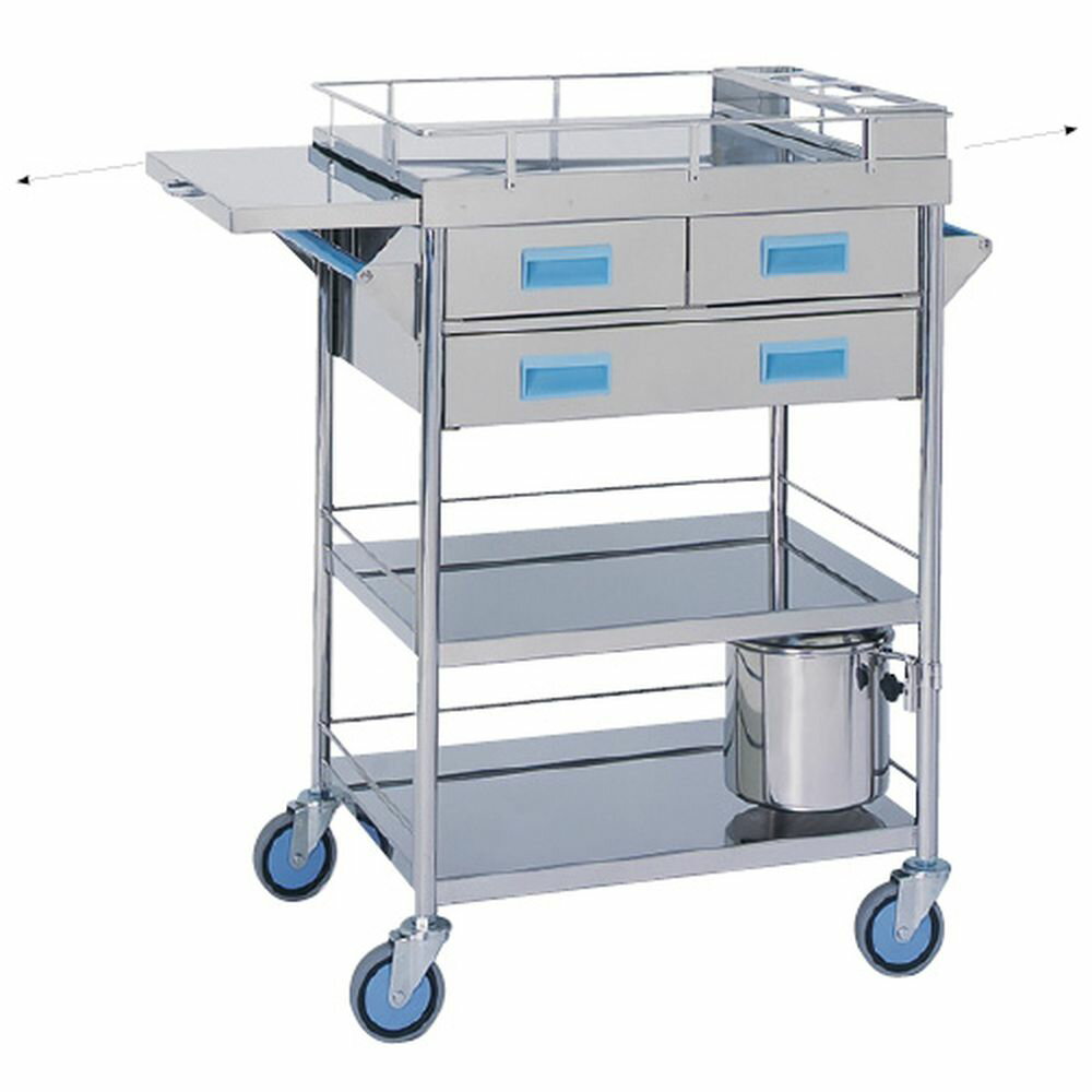 【★ポイント5倍★】11/14~11/16開催！楽天イーグルス感謝祭 × ポイントアップ(要エントリー)松吉医科器械 カラー繃帯交換車 引出3コ付 MY-1122P（ピンク）W600MM 1台 松吉医科器械 20-4071-01　販売セット入数：1