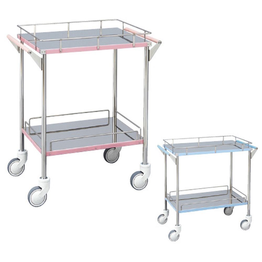 【★ポイント5倍★】10/24~10/27開催！お買い物マラソン(要エントリー) 松吉医科器械 カラーライン回診車 MY-CL200P（ピンク） 1台 松吉医科器械 24-2521-00　販売セット入数：1