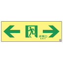 【★ポイント5倍★】6/22~6/27開催!お買い物マラソン(要エントリー) 松吉医科器械 高輝度蓄光通路誘導標識(非常口両矢印 377903(ASN903) 1枚 日本緑十字社 24-7124-05 販売セット入数:1(4)
