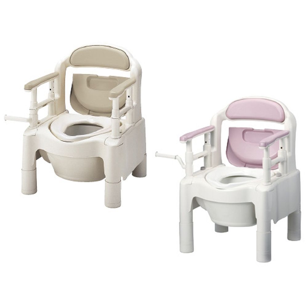 【ポイント10倍】12/1はワンダフルデー！松吉医科器械 ポータブルトイレFX-CPちびくま さくら ノーマル 1台 アロン化成 20-6005-0003　販売セット入数：1