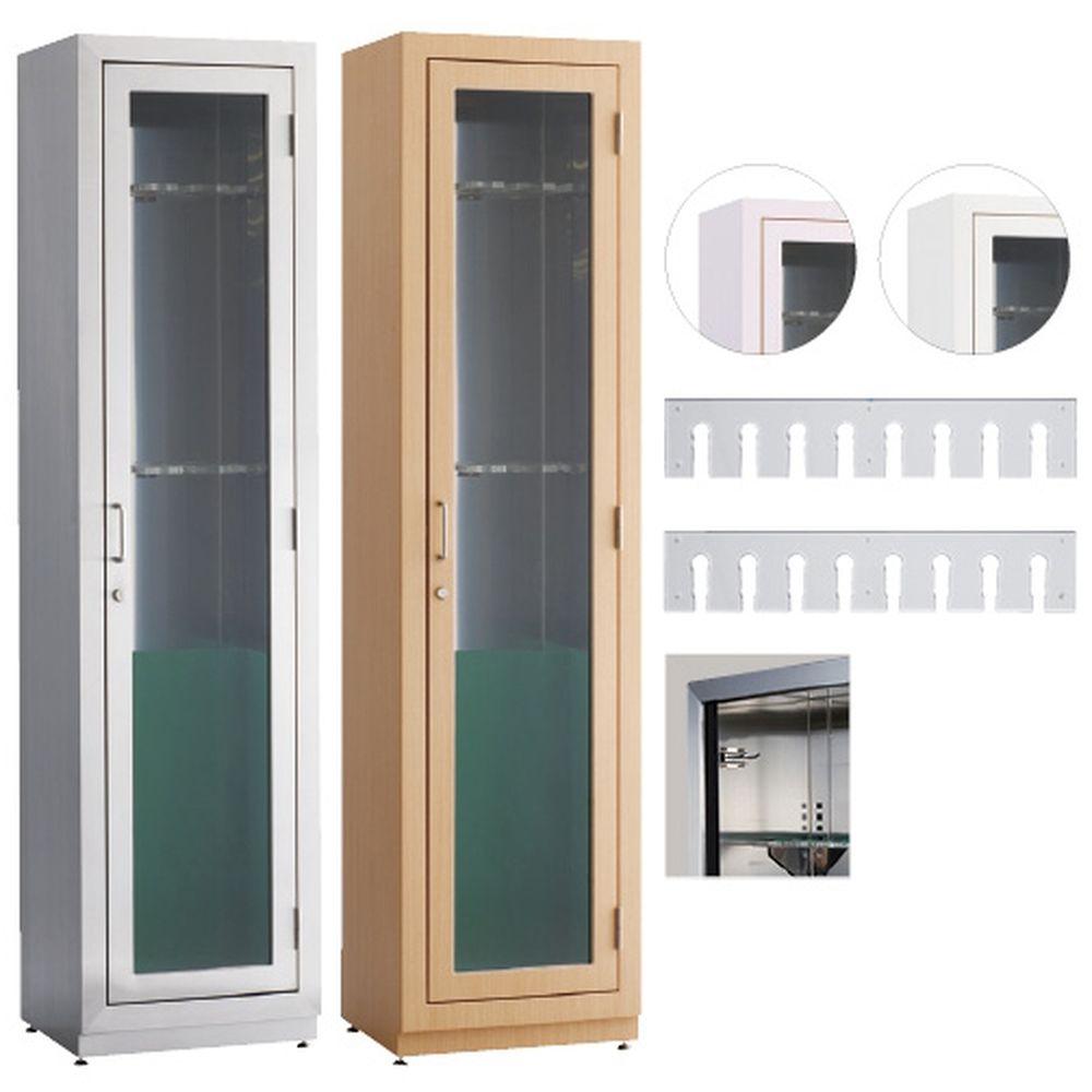 【★ポイント5倍★】11/14~11/16開催！楽天イーグルス感謝祭 × ポイントアップ(要エントリー)松吉医科器械 ファイバースコープ保管庫（8本掛） ホワイト FS-108DNS（カラーダイノック） 1台 松吉医科器械 23-5192-0303　販売セット入数：1