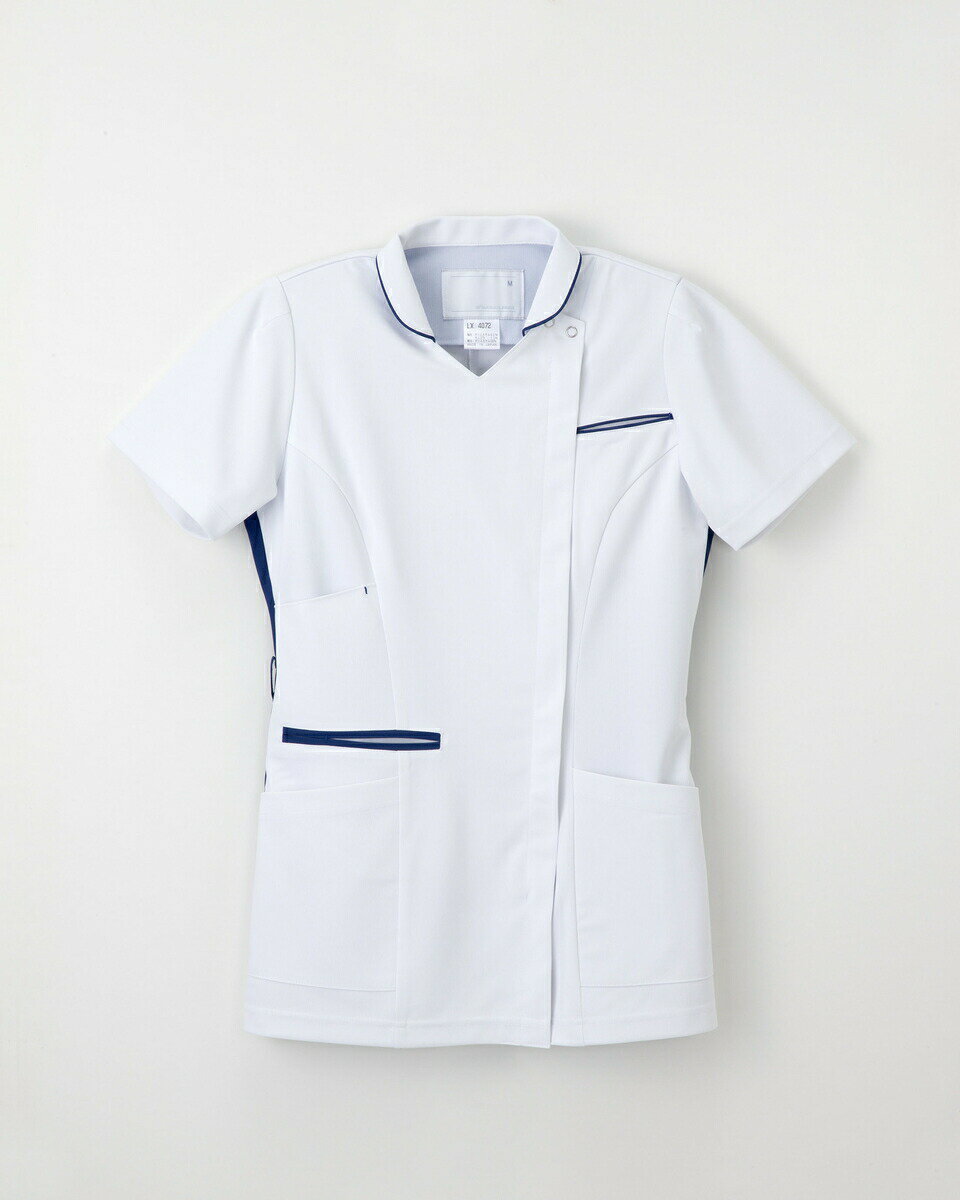 【★ポイント5倍★】10/4~10/9開催！お買い物マラソン(要エントリー) 松吉医科器械 ナガイレーベン 女子ハイブリッドメディウェア LX-4072 サイズLL Tロイヤルブルー　販売セット入数：1